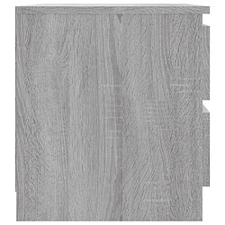 Avis vidaXL Table de chevet Sonoma gris 50x39x43,5 cm Bois d'ingénierie