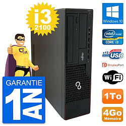 PC Fujitsu Esprimo E910 DT Intel i3-2100 RAM 4Go Disque Dur 1To Windows 10 Wifi · Occasion 