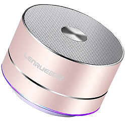 Wewoo Enceinte Bluetooth Haut-parleur sans fil portable LENRUE Haut-parleurs stéréo à LED avec micro intégré MP3 MINI Subwoof Smart Column Loudspeaker 