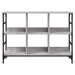 Avis vidaXL Buffet sonoma gris 102x32x73,5 cm bois d'ingénierie