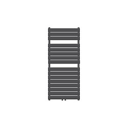 LuxeBath Radiateur de salle de bain design plat connexion central anthracite 600x1200 mm