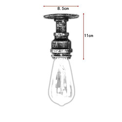 Avis Stoex Plafonnier Loft Industriel de fer Tuyau Tube Robinet E27 Lampes de plafond Lumières Rétro