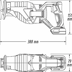 Hazet Scie sabre sans fil 9234-010