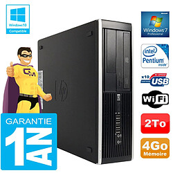 PC HP Compaq 8300 SFF Intel G850 Ram 4Go Disque 2 To Graveur DVD Wifi W7 · Occasion 