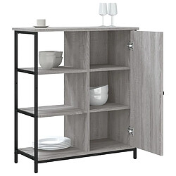 Avis vidaXL Buffet sonoma gris 70x30x80 cm bois d'ingénierie