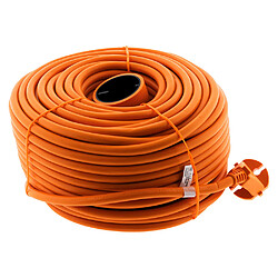 Prolongateur 16A HO5VV-F 2x 1,5 2P sans terre Orange 50m - Zenitech