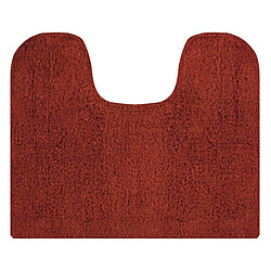 MSV Tapis de bain Lavabo & Wc Coton Terracotta 45x35cm