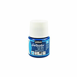 Pebeo Peinture textile Setacolor opaque effet daim - Bleu roi - 45 ml