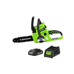 Greenworks Tronçonneuse et batterie 2 Ah 24 V G24CS25 25 cm 2000007UA