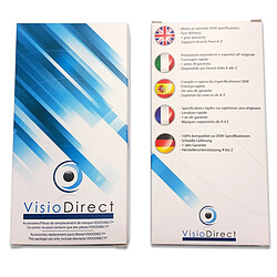 Visiodirect Lot de 10 cables USB de charge blanc pour iPhone 5