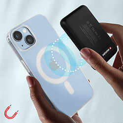 Acheter Coque pour iPhone 14 Plus et Powerbank 5000 mAh Magsafe Swissten Transparent