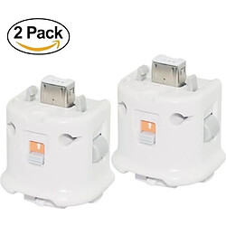 Mondpalast 2X Motion Plus Adaptateur pour NINTENDO Wii Remote Blanc