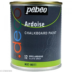 Pébéo 093512 Déco Acrylique Ardoise 1 Boîte Métal Gris Ardoise 250 ml