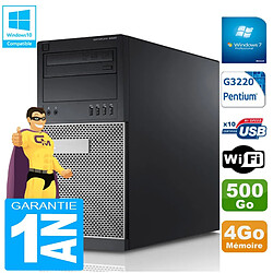 PC Tour DELL 9020 Intel G3220 Ram 4Go Disque 500 Go Graveur DVD Wifi W7 · Occasion 