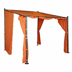 Acheter Mendler Jeu de 4 parois latérales pour pergola HWC-A22, parois latérales de remplacement, 3x3m polyester ~ terre-cuite