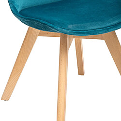 Avis Atmosphera, Createur D'Interieur Chaise Patch Baya Bleu canard - Atmosphera