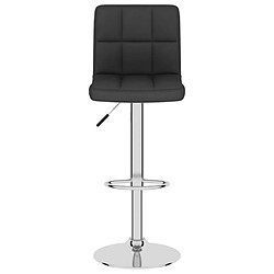 Avis vidaXL Tabourets de bar lot de 2 noir tissu