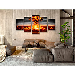 Decoshop26 Tableau toile de décoration murale impression premium en 5 parties sur châssis en bois motif Explosion 100x50 cm 11_0018088