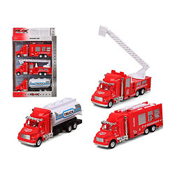 Set de voitures Camion de pompiers Rouge 119312 (3 Uds) 