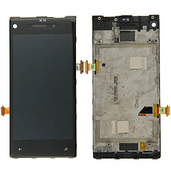 Wewoo Pour HTC 8X Noir pièce détachée écran LCD + tactile Digitizer Assemblée avec cadre 