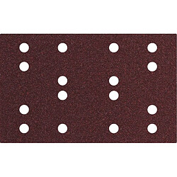 Bandes de ponçage adhésives 80 x 133 mm, P 100, 16 trous, avec adhérence velcro (SRA) Metabo 635193000