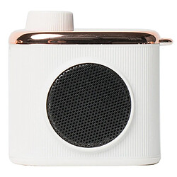 Yonis Enceinte Bluetooth Rétro 3W Mini Portable Autonomie 9h Enceinte Bluetooth Mini Rétro 3W Autonomie 9h Design Appareil Photo Blanc YONIS