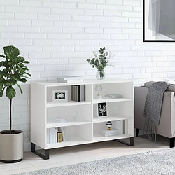 Maison Chic Buffet,Meuble de Rangement,commode pour salon,Cuisine blanc 103,5x35x70 cm bois d'ingénierie -MN54701