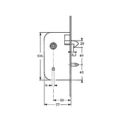 Jpm SERRURE LARD MENT. BDCC 276000