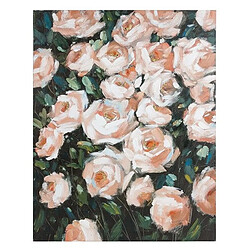 Home Cadre Huile Roses Bois de pin (80 X 4 x 100 cm)