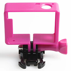 Wewoo Cadre de protection Magenta pour GoPro HERO4 / 3 + / 3, HR191 trépied de haute qualité Boîtier de montage sur