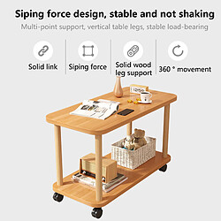 Acheter Table d'appoint avec roulettes, table de nuit étroite à 2 niveaux, table d'appoint,table de basse
