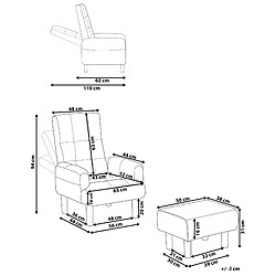 Avis Beliani Fauteuil Beige clair OLAND