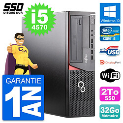 PC Fujitsu Esprimo E920 DT Intel Core i5-4570 RAM 32Go SSD 2To Windows 10 Wifi - Occasion