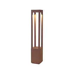 faro Borne de jardin Agra Aluminium Brun Matériau : AluminiumColoris : BrunType d'ampoule : LED intégréPuissance max par ampoule (W) : 9Ampoules incluses : OuiIP : 55Hauteur en Cm : 65Longueur en Cm : 10.8Prof