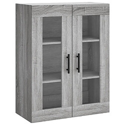 Maison Chic Armoire murale,Meuble de Rangement pour salon,cuisine sonoma gris 69,5x34x90 cm -MN20077