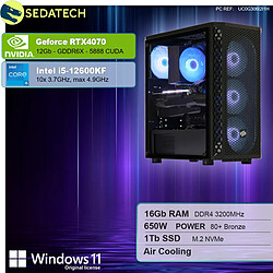 Sedatech PC Gamer • Intel i5-12600KF • RTX4070 • 16Go RAM • 1To SSD M.2 • Windows 11