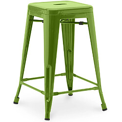 ICONIK INTERIOR Tabouret de bar - Design industriel - 60cm - Nouvelle édition - Stylix Vert clair 