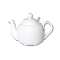 Théière en faïence avec filtre inox 1,1L blanc - Faience, Inox - Blanc - Bruno Evrard