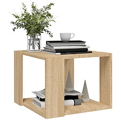 Avis vidaXL Table basse Chêne sonoma 40x40x30 cm Bois d'ingénierie