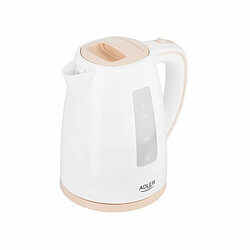 Bouilloire et Théière Adler AD 1264 Blanc Noisette Acier inoxydable Plastique 2200 W 1,7 L 