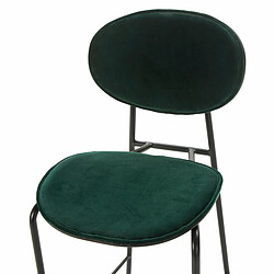 Acheter Tabouret Thai Natura Noir Vert Velours Métal ABS 42 x 107 x 51 cm