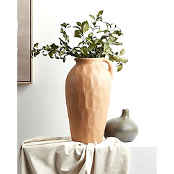 Beliani Terre cuite Vase décoratif 46 cm Beige TAIPING