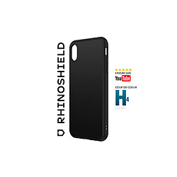 RhinoShield Coque Compatible avec [iPhone XR] SolidSuit - Coque Fine avec Technologie d'absorption des Chocs et Finition Premium Mate, Contour Objectif Photo Interchangeable - Noir Classic