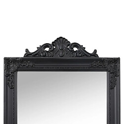 Acheter vidaXL Miroir sur pied Noir 45x180 cm