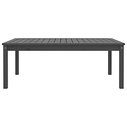 Acheter vidaXL Table de jardin gris 121x82,5x45 cm bois massif de pin