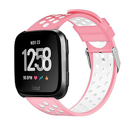 Wewoo Pour Fitbit Versa Simple Bracelet De Montre En Silicone De Mode Rose