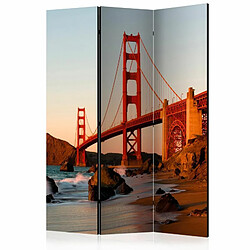 Paris Prix Paravent 3 Volets Golden Gate Bridge Sunset San Francisco 135x172cm