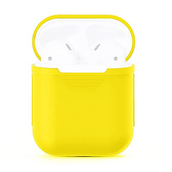 Avis Wewoo Coque Protection Pour Apple AirPods Portable Bluetooth Écouteurs Silicone Boîte de Sac rangement anti-perte Dropproof (les ne sont pas inclus) (Jaune)