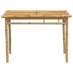 Avis vidaXL Table à manger de jardin 110x55x75 cm bambou