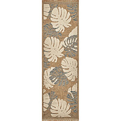 Acheter Jardindeco Tapis intérieur extérieur aspect jute Tijuana 9062 bleu 230 x 160 cm.